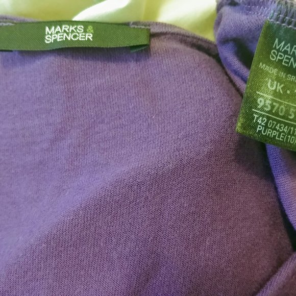 Marks & Spencer purple swing dress size 6 - Picture 2 of 2